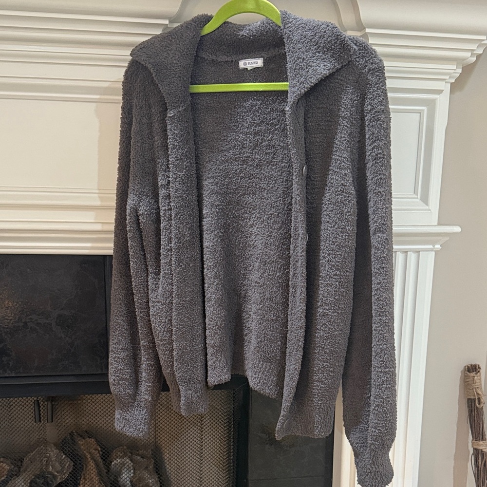 Susina Charcoal Gray Cardigan